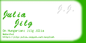 julia jilg business card